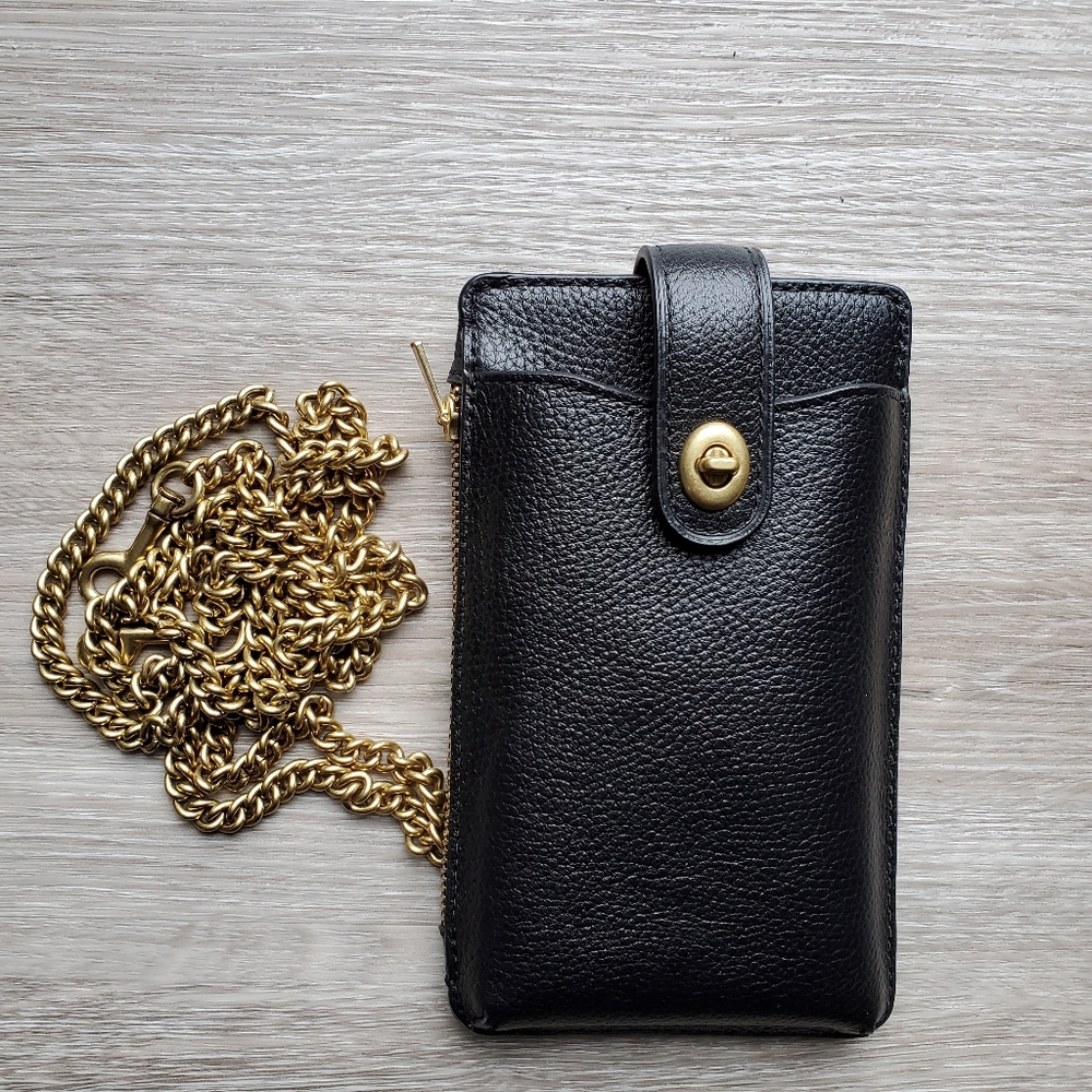 Turn lock Chain Phone Crossbody